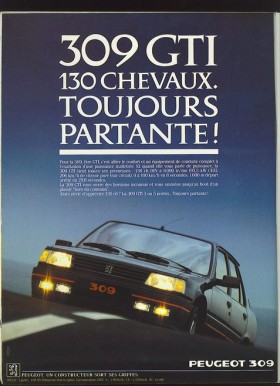 La 309 GTI, La Sportive Mal Aimée De Chez Peugeot