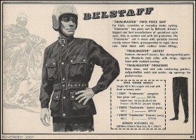 Belstaff, l'autre fabricant de vestes de moto en coton huilé.