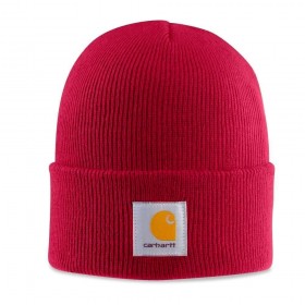 Le bonnet rouge "class" de chez Carhartt.