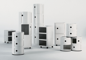 Une icone du design italien accessible : Le Componibili de Kartell.