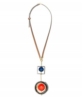 Collier Marni métal et sphères en corne, une idée de cadeau qui mixe design et élégance