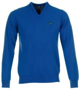 Le pull col en V façon Lyle & Scott