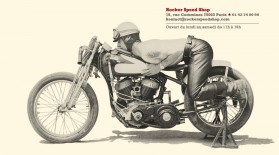Rocker Speed Shop: les vieilles motos, les belles matières, l'esprit Rock'N Roll.