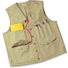 Le Gilet de voyage Cruiser, sept poches, de chez Filson.