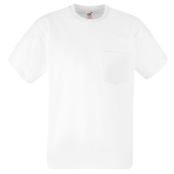 Fruit of the loom t-shirt blanc- manches courtes